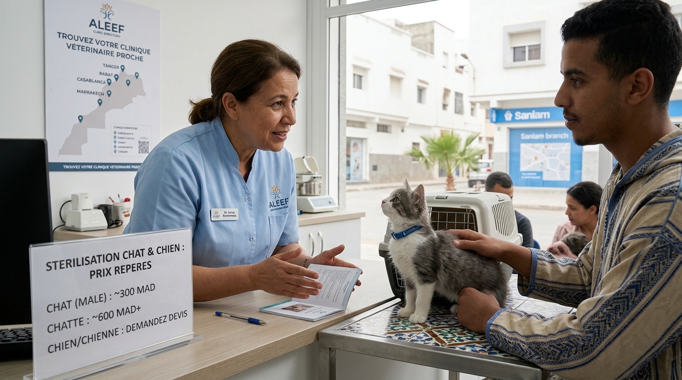 Stérilisation chat et chien au Maroc : prix et âge idéal