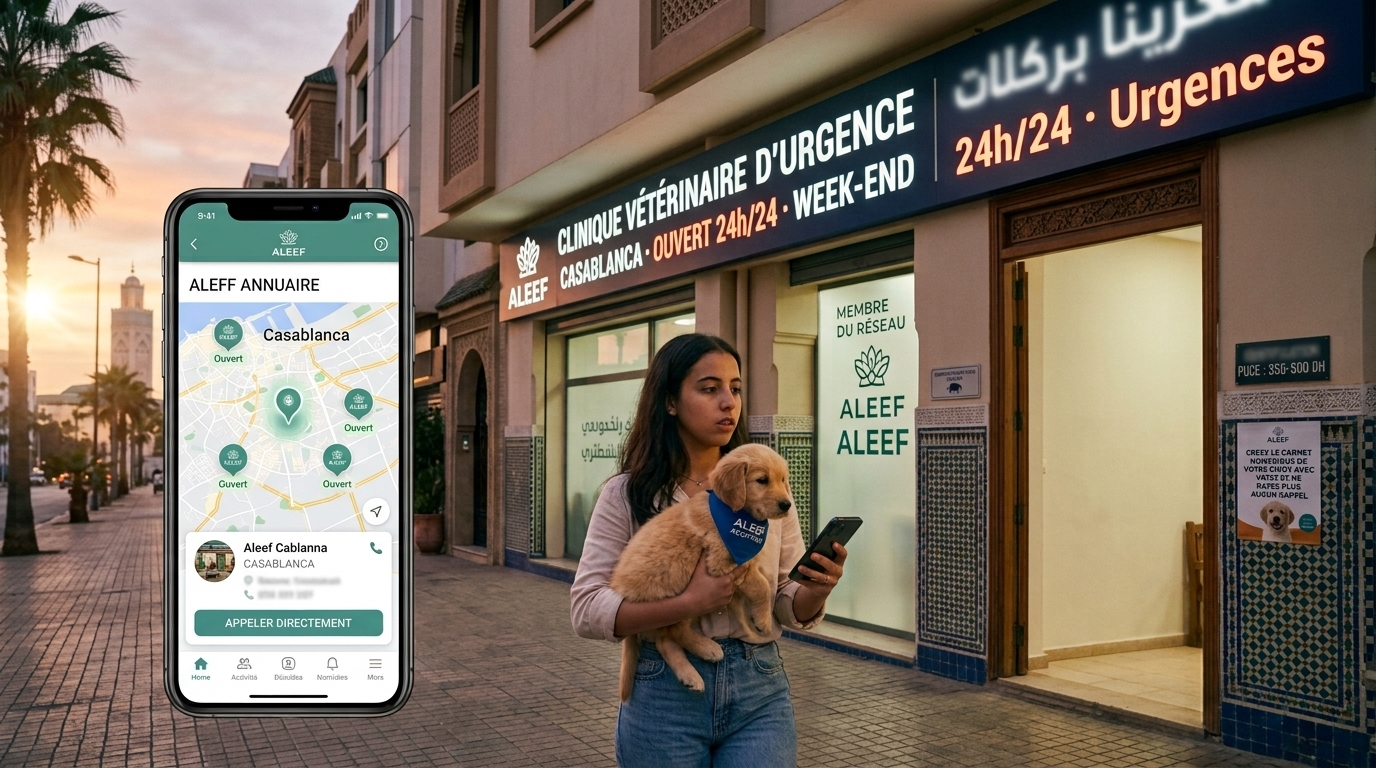 Vétérinaire d'urgence le week-end à Casablanca
